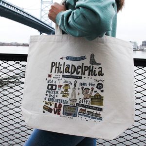 Jumbo PHL Row homes Tote bag