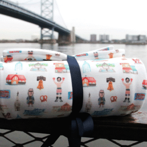 PHL WATERCOLOR ORGANIC COTTON BABY BLANKET