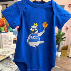 Le jawn blue Baby body suit